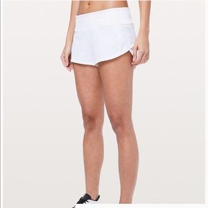 Lululemon white speed short